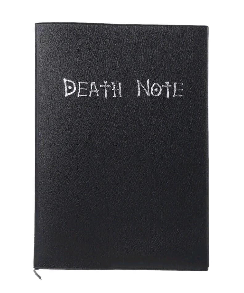 Death Note Leather Notebook with Printed Rules Cosplay