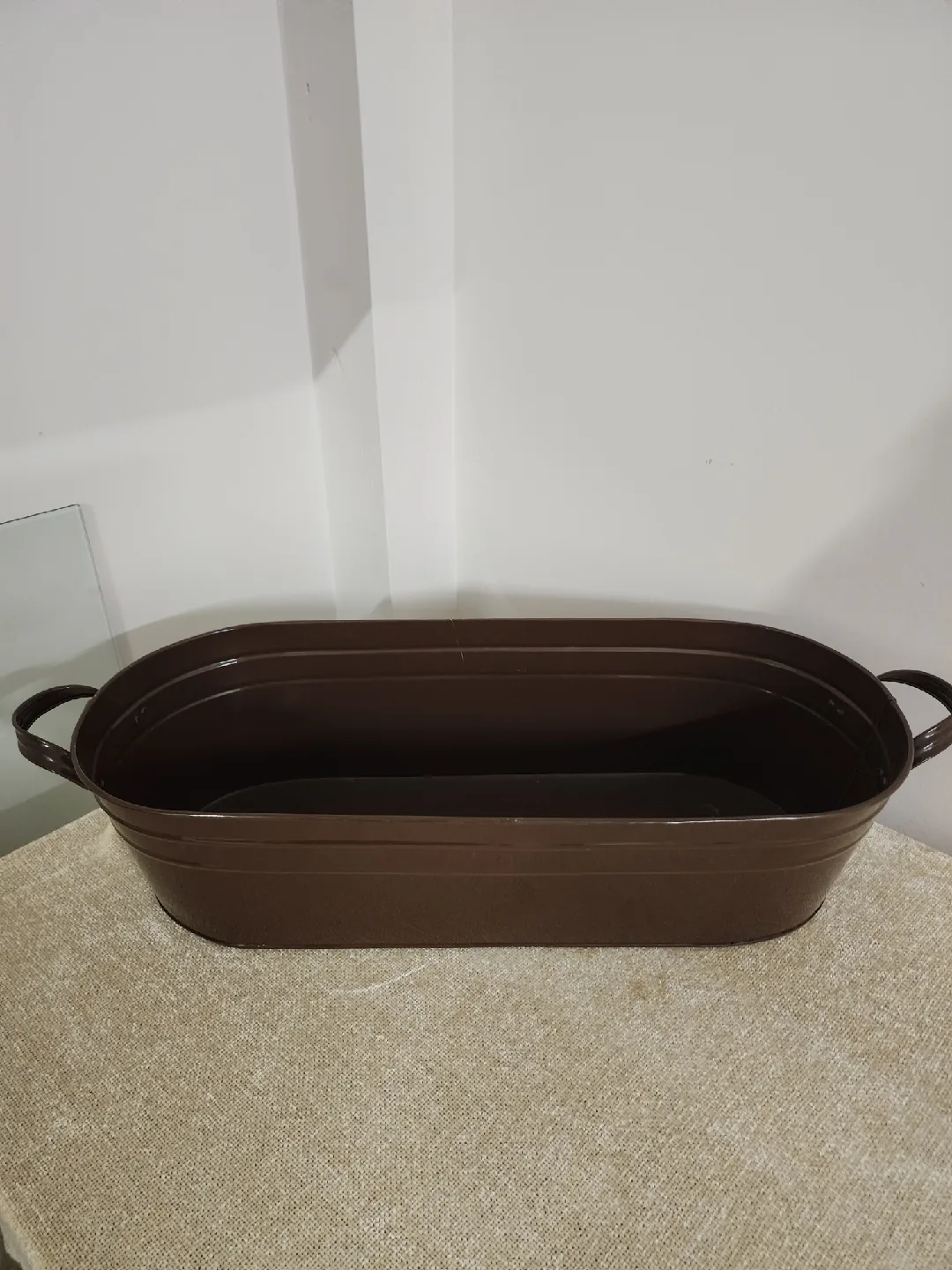 Brown Metal Planter Tub thumbnail