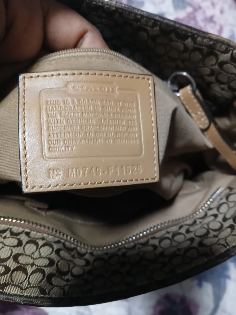 Coach Signature Brown Tote Bag image indicator(5)