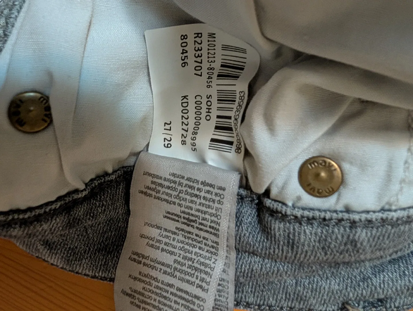 Mavi Soho High-Rise Girlfriend Jeans, Size 27/29 image indicator(4)