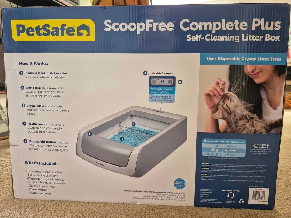 Brand New: PetSafe ScoopFree 🥕 🥕🥕 Self-Cleaning Litter Box image indicator(2)