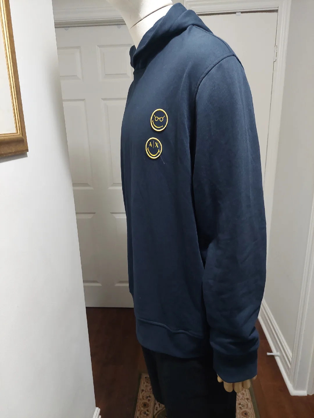 Imitation Armani Exchange  Blue Hoodie Xl image indicator(4)