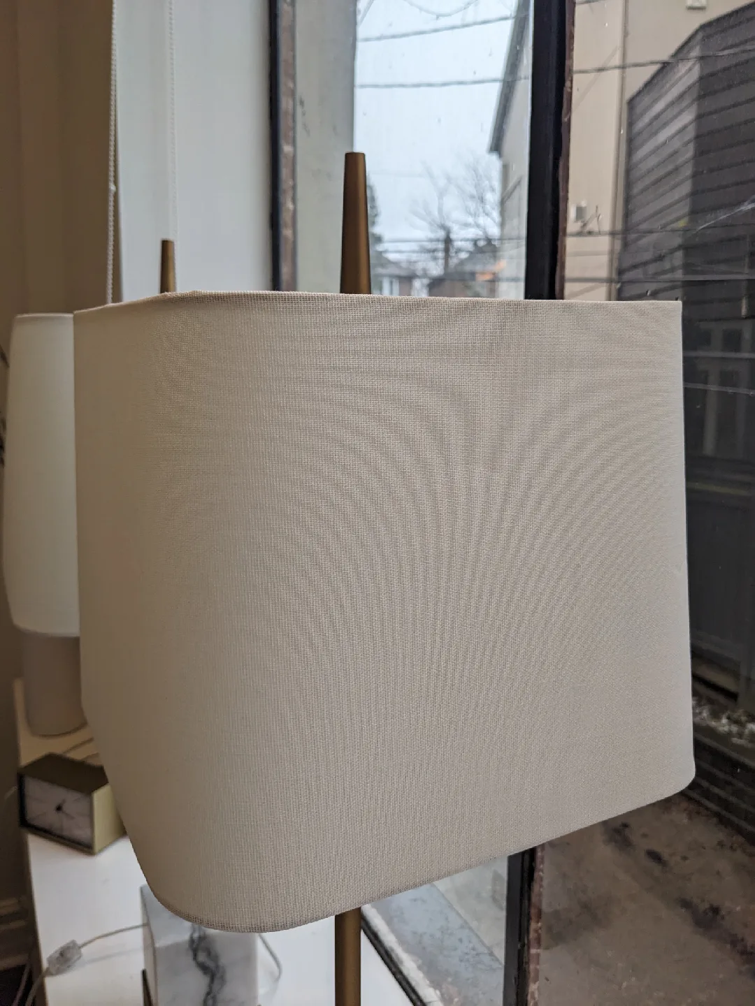 Pair of Structube Marble Base Lamps image indicator(3)