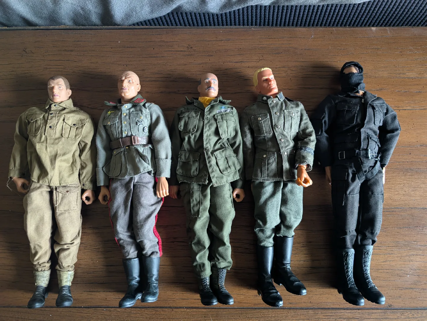 vintage collection of 5 1960s to 1970s first actoin figures