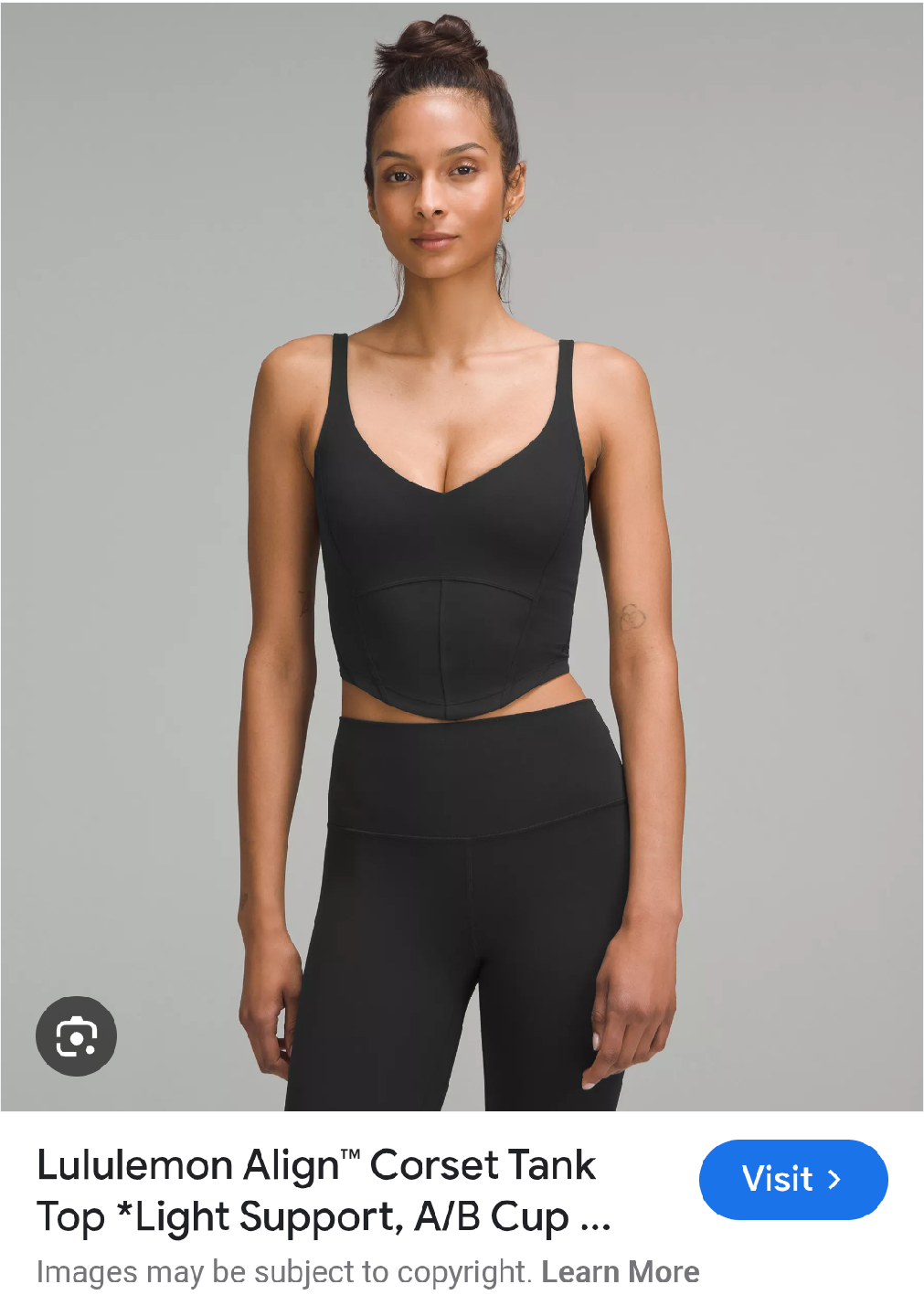 Lululemon Align Corset Tank Top - Size 8 - Deep Green