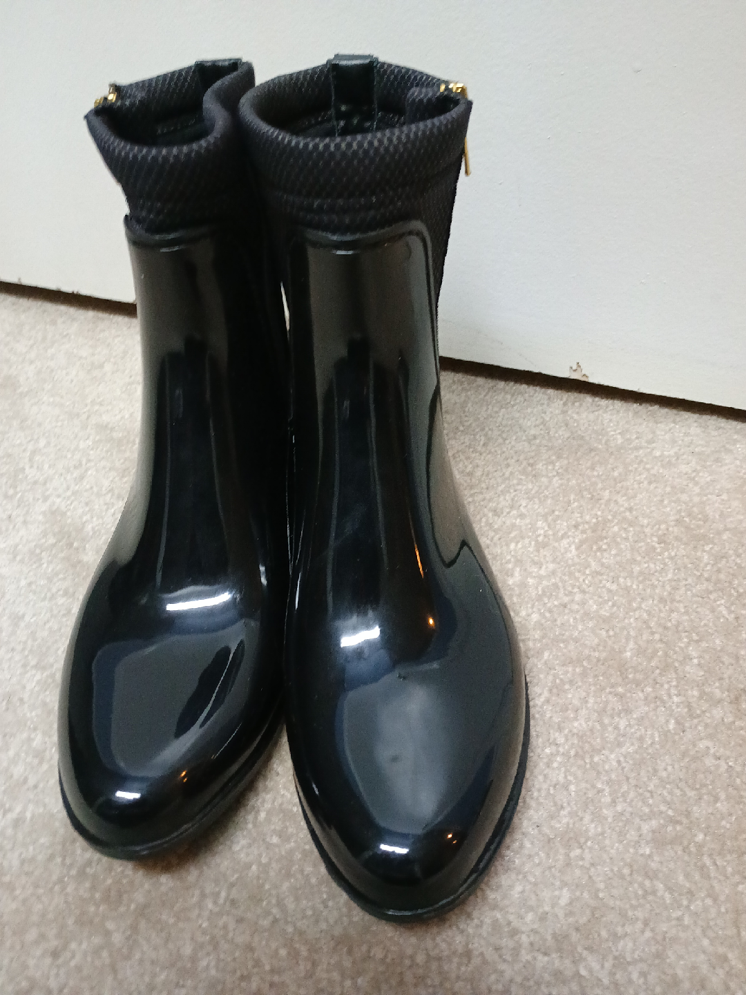 Cougar Storm Black Rain Booties - Size 8 - photo 3