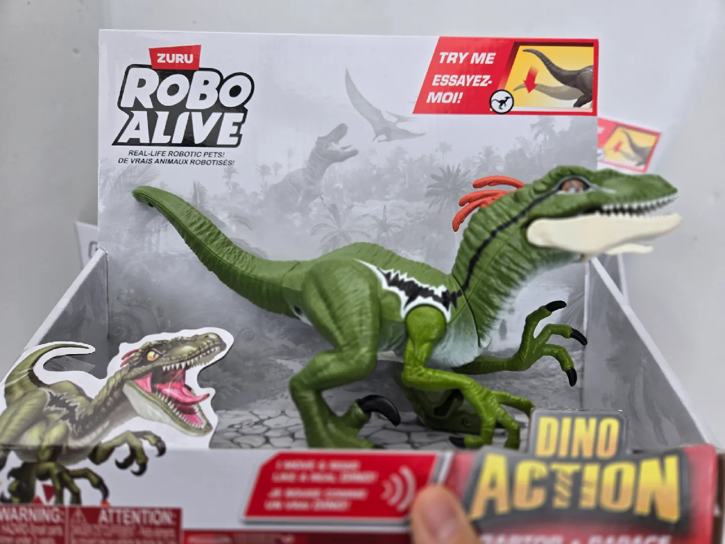 Robo Alive Dino Action Raptor by ZURU image indicator(4)