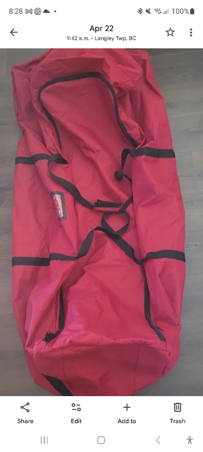 Red Christmas Tree Storage Bag image indicator(3)