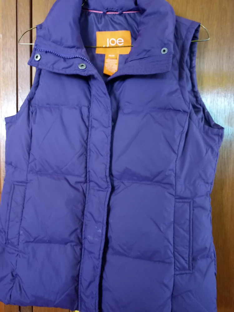 Joe Purple Puffer Vest Size M/M - photo 3