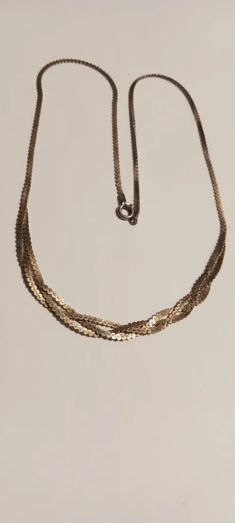 Sterling Silver 925 Braided Chain Necklace thumbnail