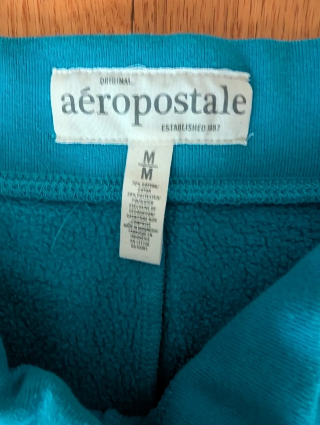 Aeropostale Teal Sweatpants - Size M image indicator(3)