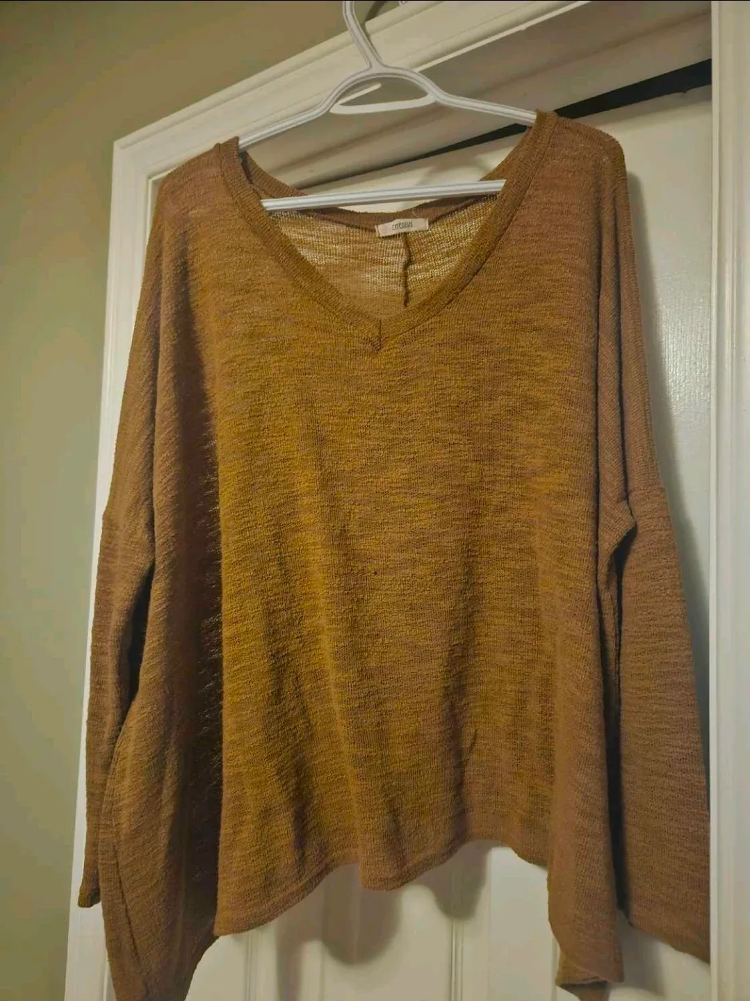 Silver Icing V-Neck Long Sleeve Top image indicator(2)