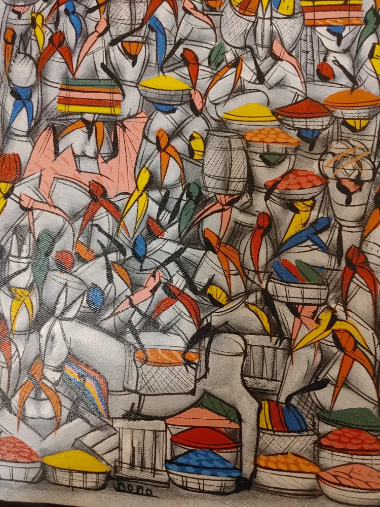 Abstract Market Scene Painting image indicator(2)