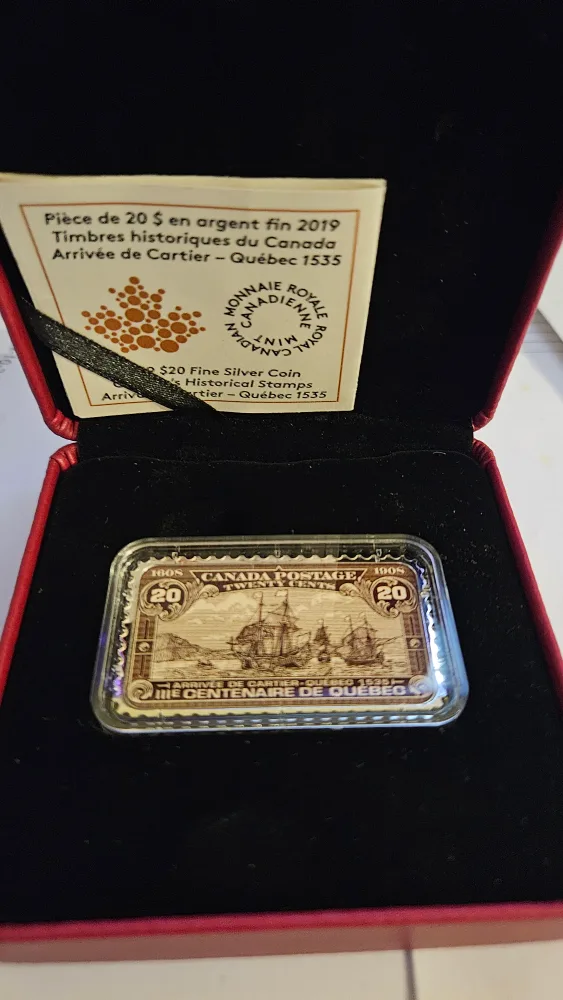 2019 Canada $20 Fine Silver Coin Historical Stamps thumbnail