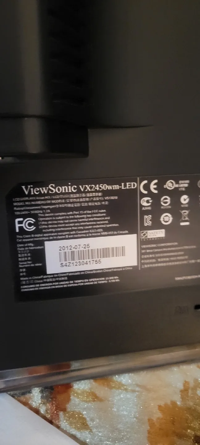 ViewSonic VX2450wm-LED 24" Monitor image indicator(3)