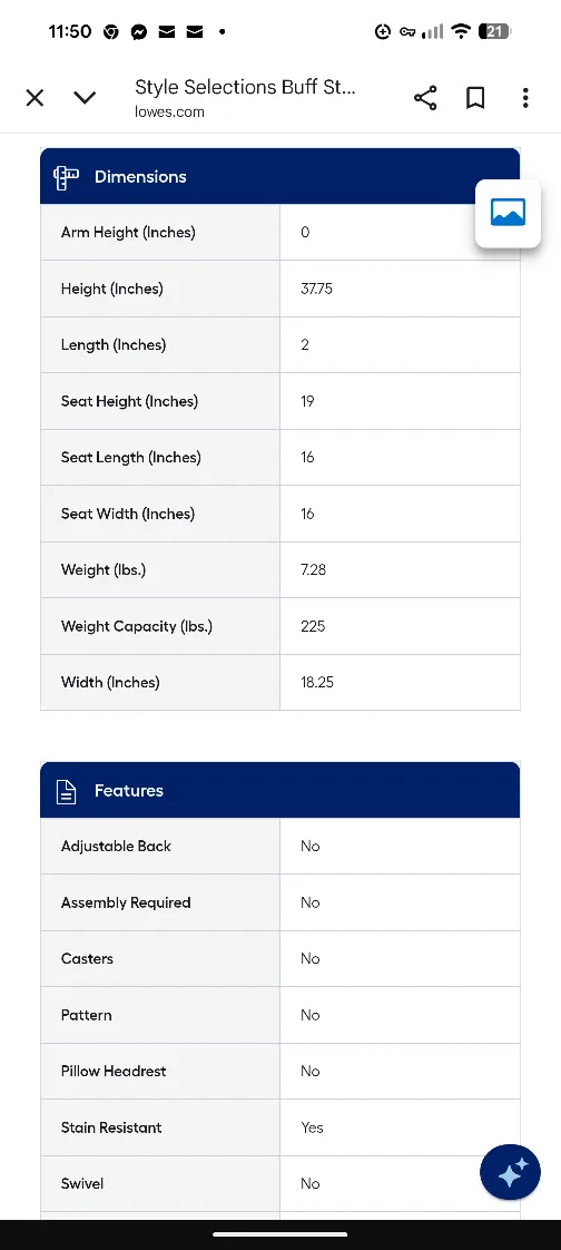 Set of 2 Beige Folding Chairs image indicator(10)