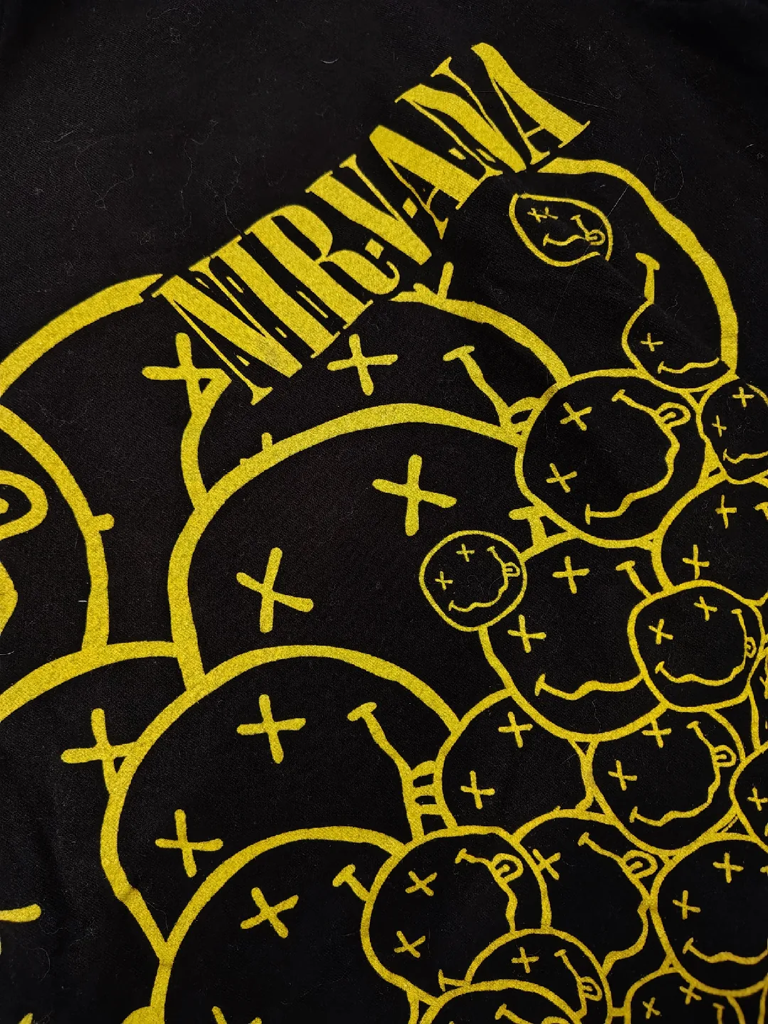 Nirvana Smiley Face Black T-Shirt image indicator(2)