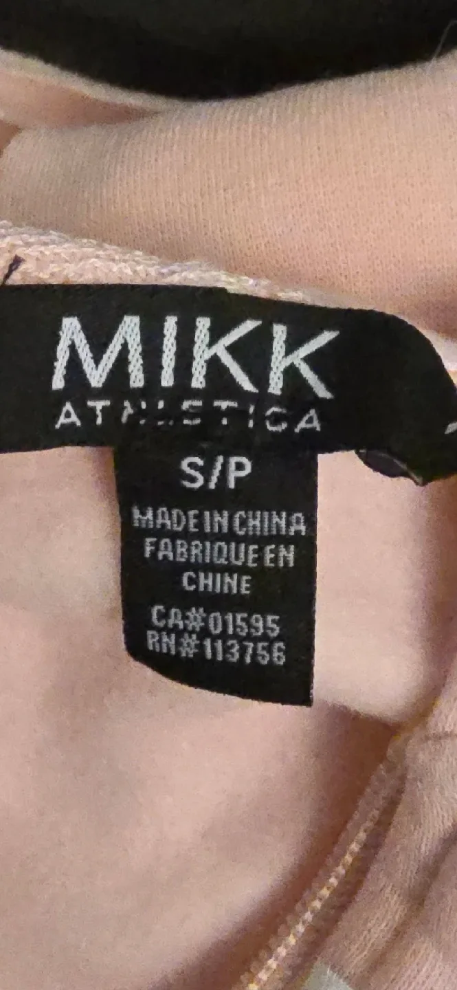 NEW! MIKK Athletica Pink Love Hoodie - Size Womens Small image indicator(6)