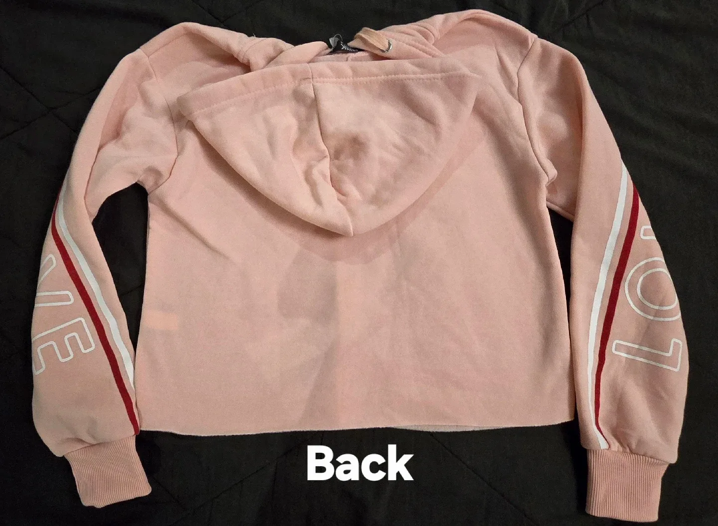 NEW! MIKK Athletica Pink Love Hoodie - Size Womens Small image indicator(7)