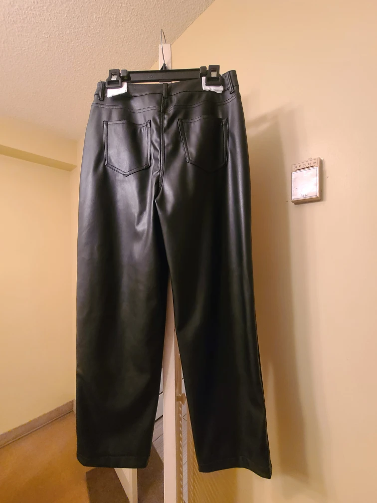 Faux Leather Pants - Black - photo 2