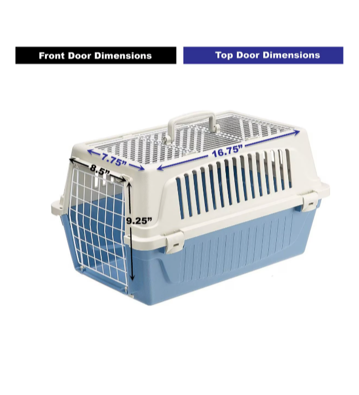 Petmate Two Door Top Load Kennel - Blue - photo 2