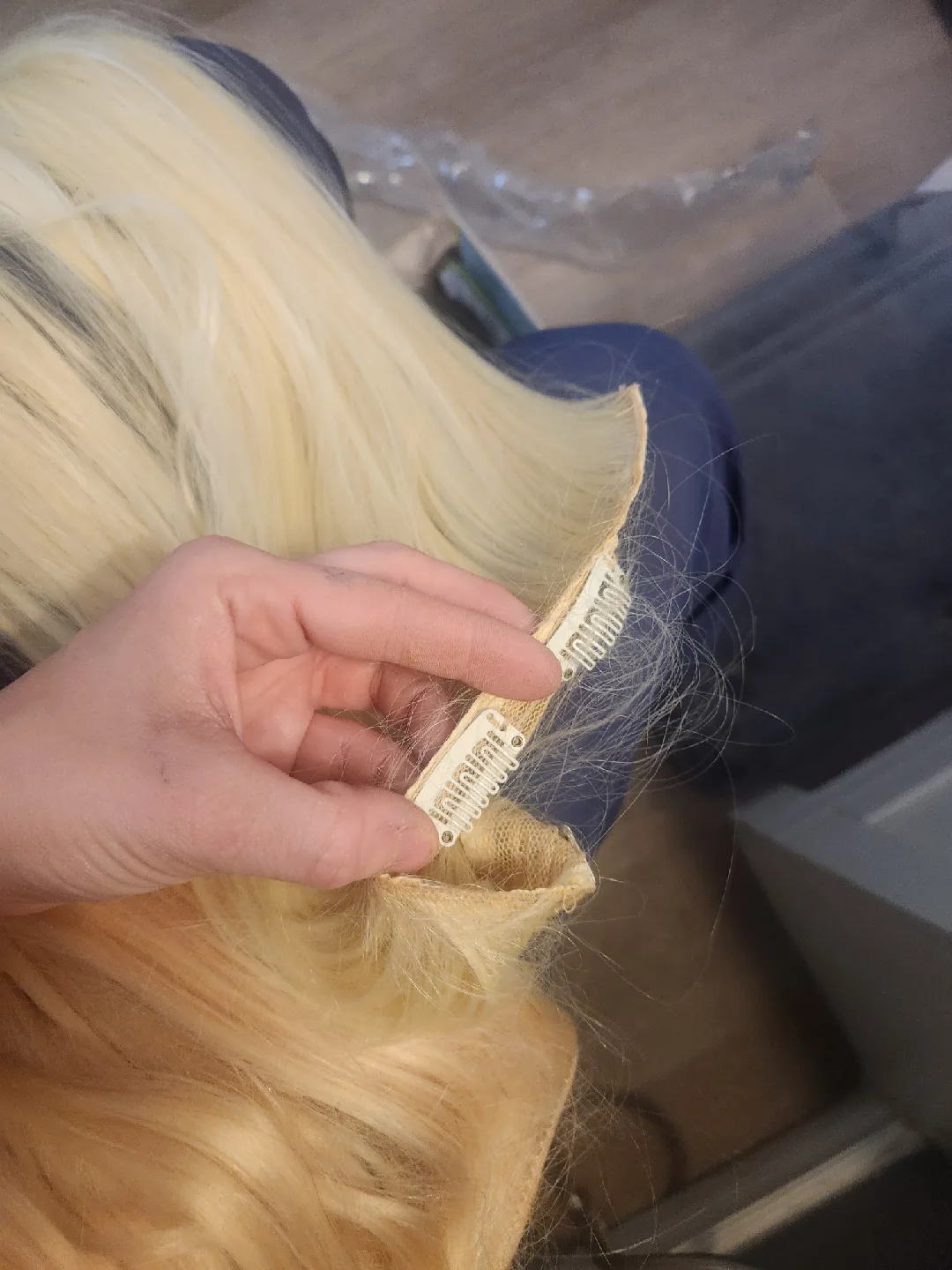 Blonde Clip In/ sew in  Hair Extensions image indicator(2)