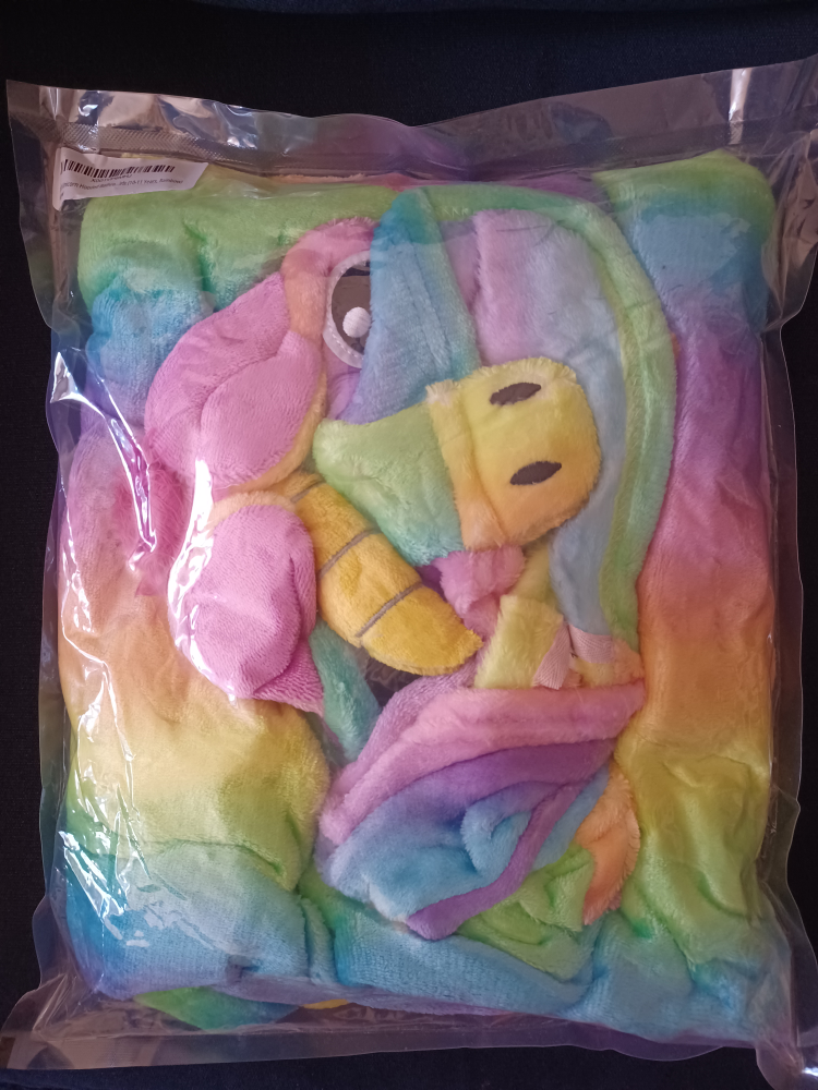 NEW Rainbow Unicorn Hooded Bathrobe  11-12 years old