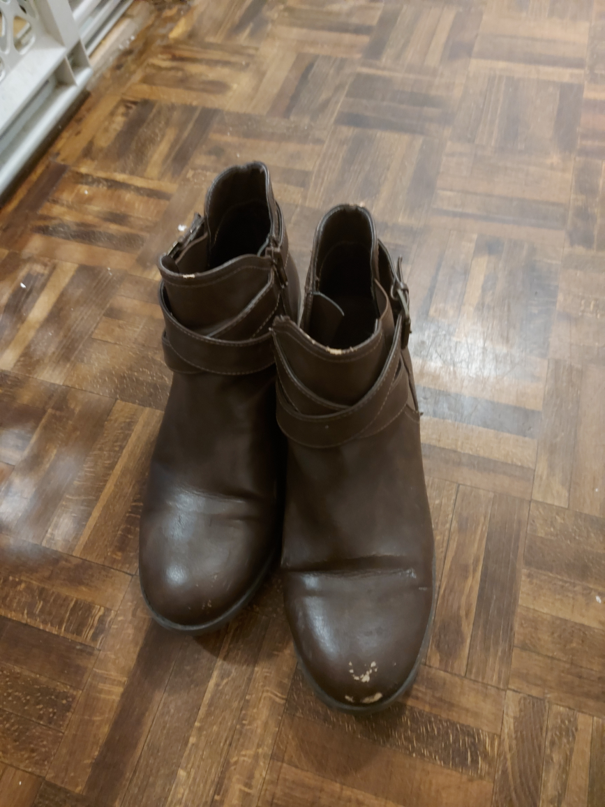 Brown Ankle Boots, Size 9