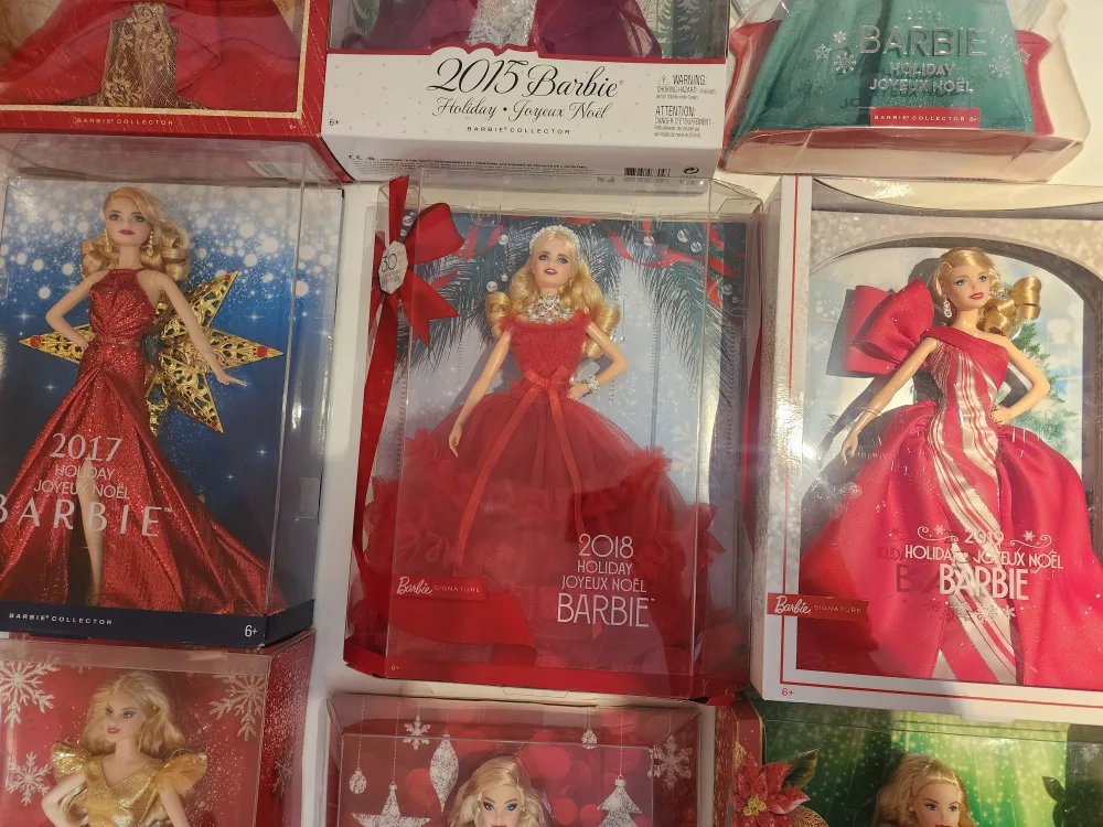Holiday Barbie Lot 2001-2022 Not Sold Separately image indicator(7)