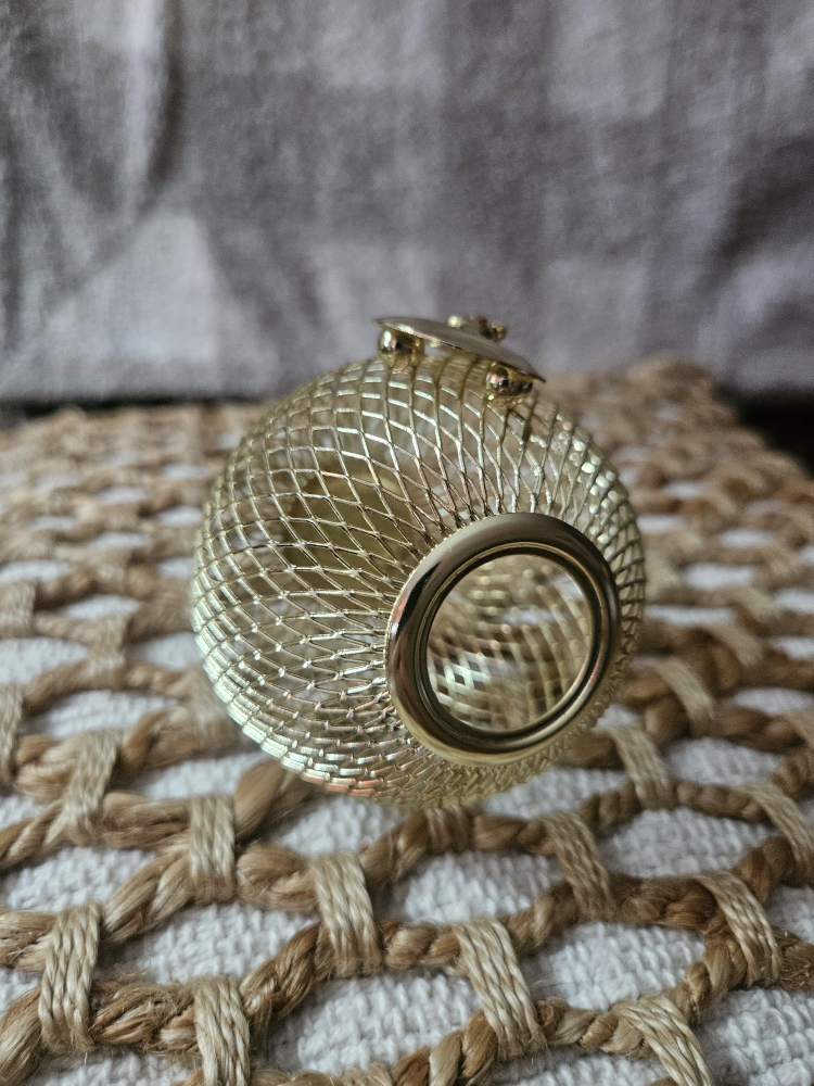 New Gold Tone  6- pcs.Ball Christmas  TreeMesh  Ornament. - photo 5