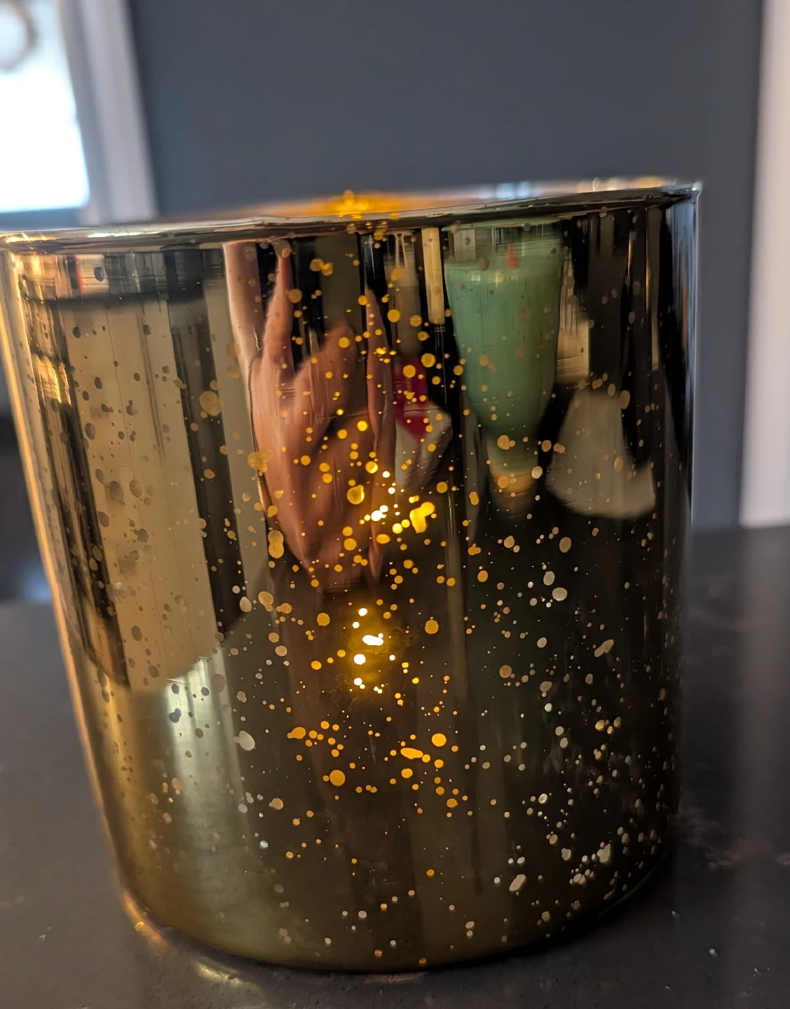 Decorative Gold Candle Holder