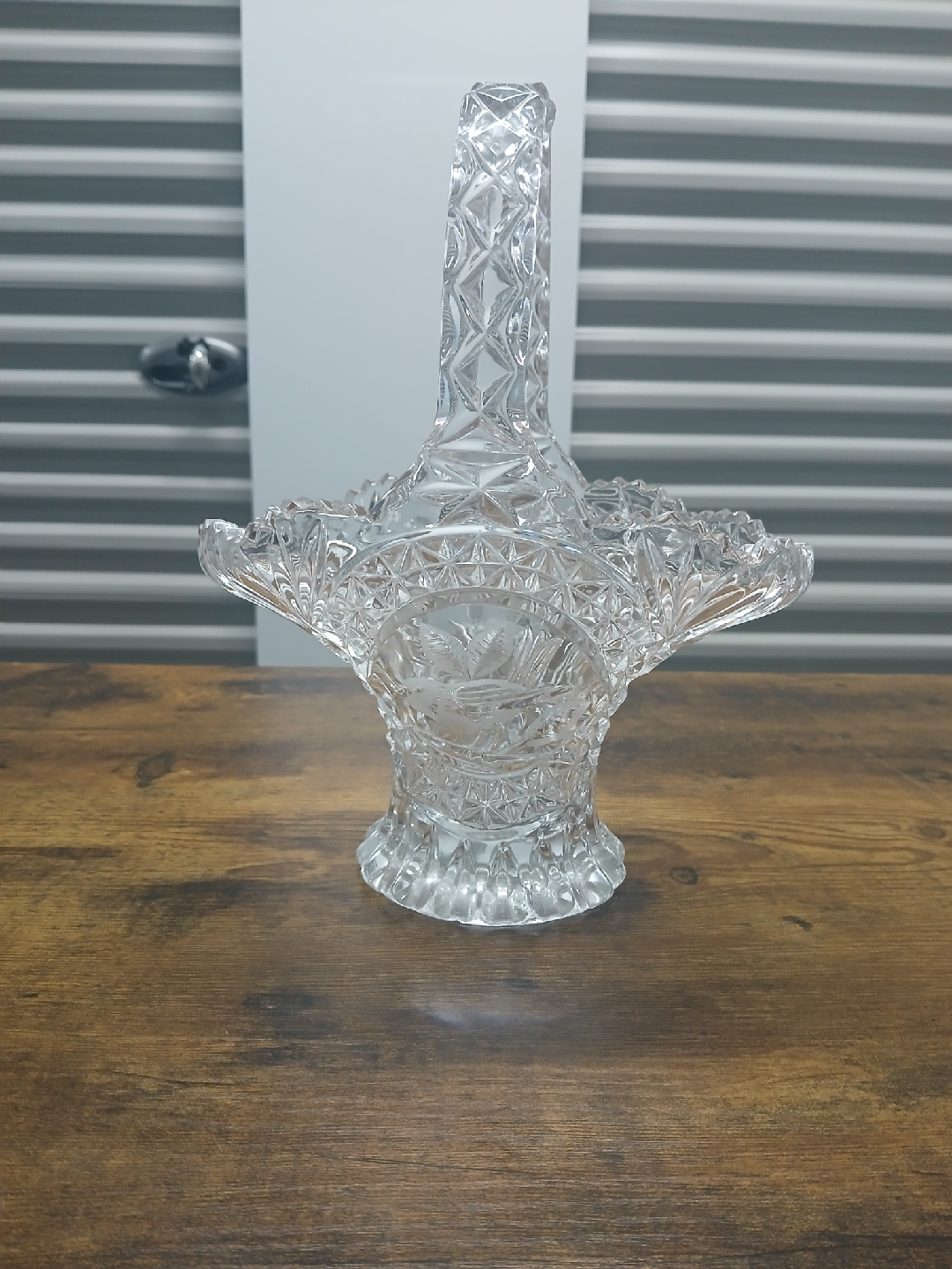 Vintage Crystal Basket