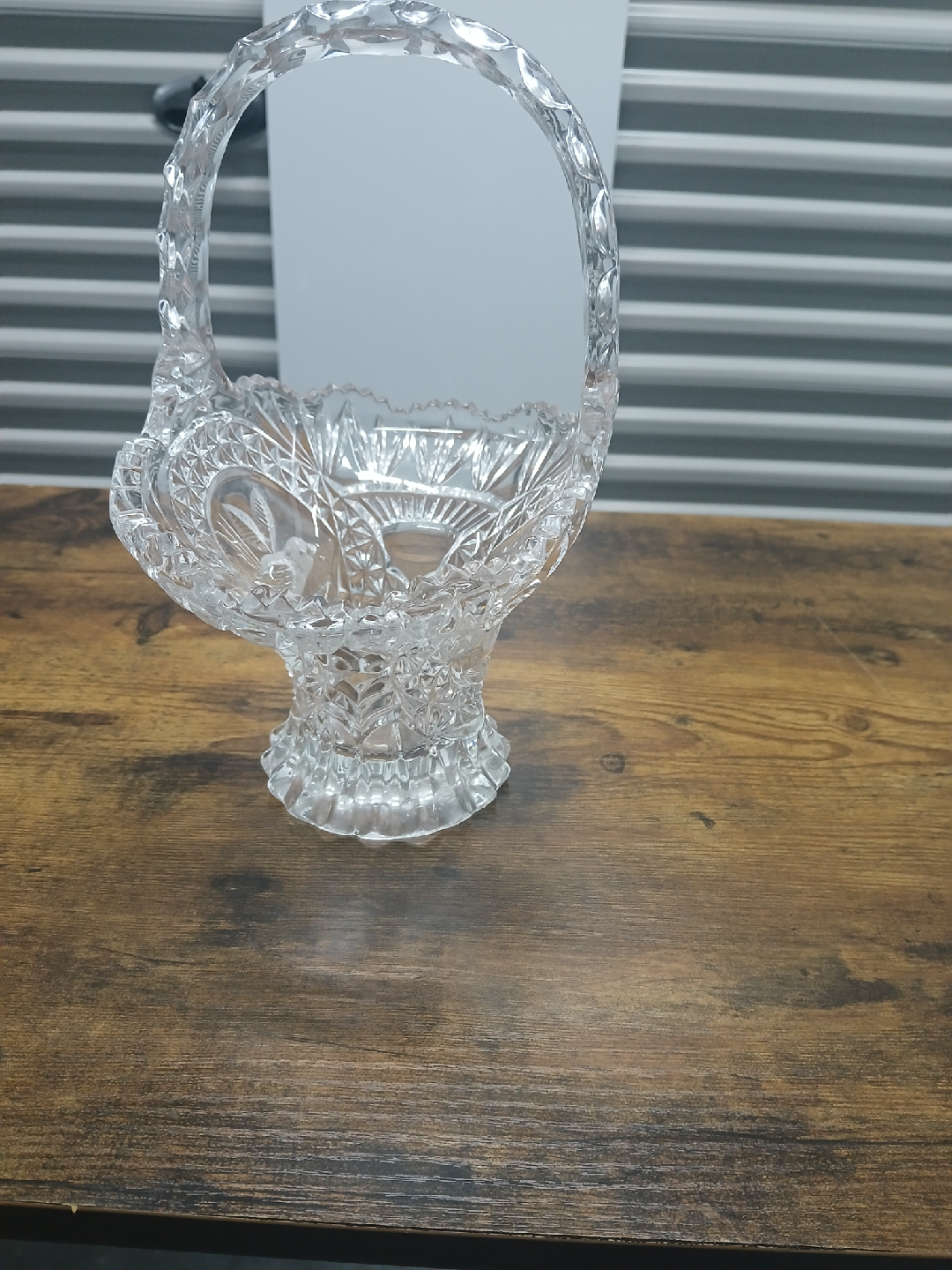 Vintage Crystal Basket - photo 2