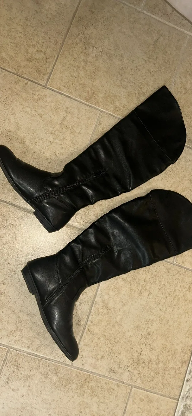 A New Day Black Over-the-Knee Boots - Size 8 thumbnail