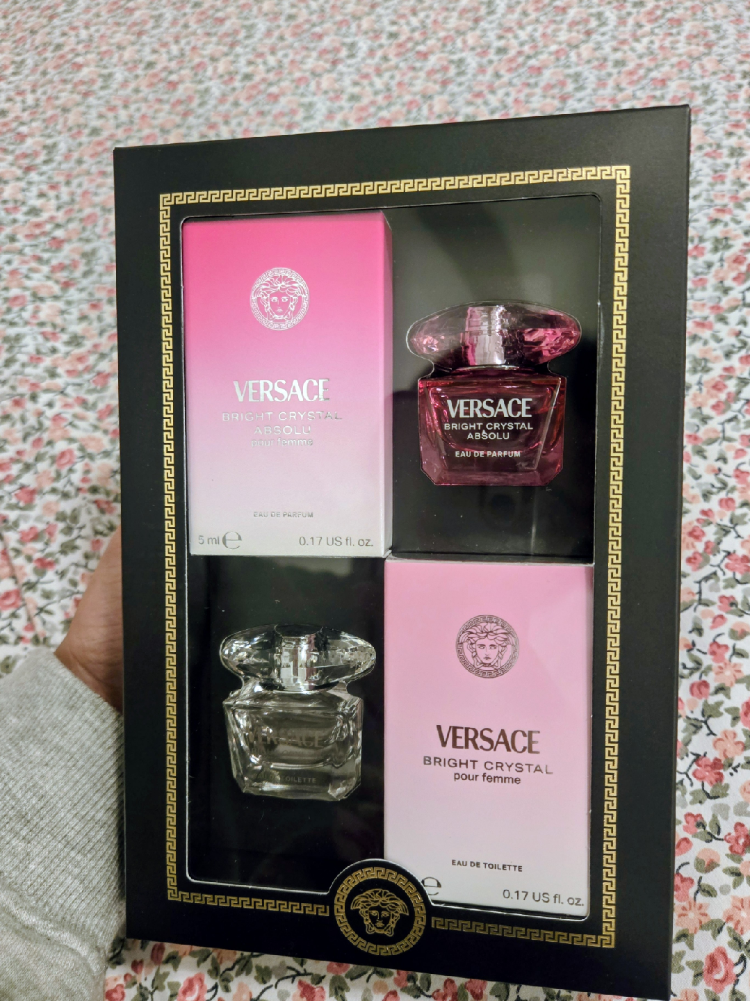 Versace Bright Crystal Absolu & Bright Crystal perfume set