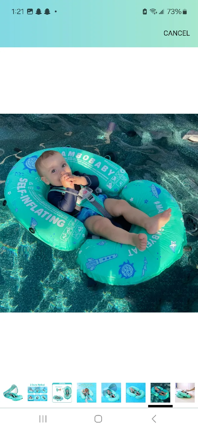 Mambobaby Float - Self-Inflating Baby Swimming Float image indicator(7)