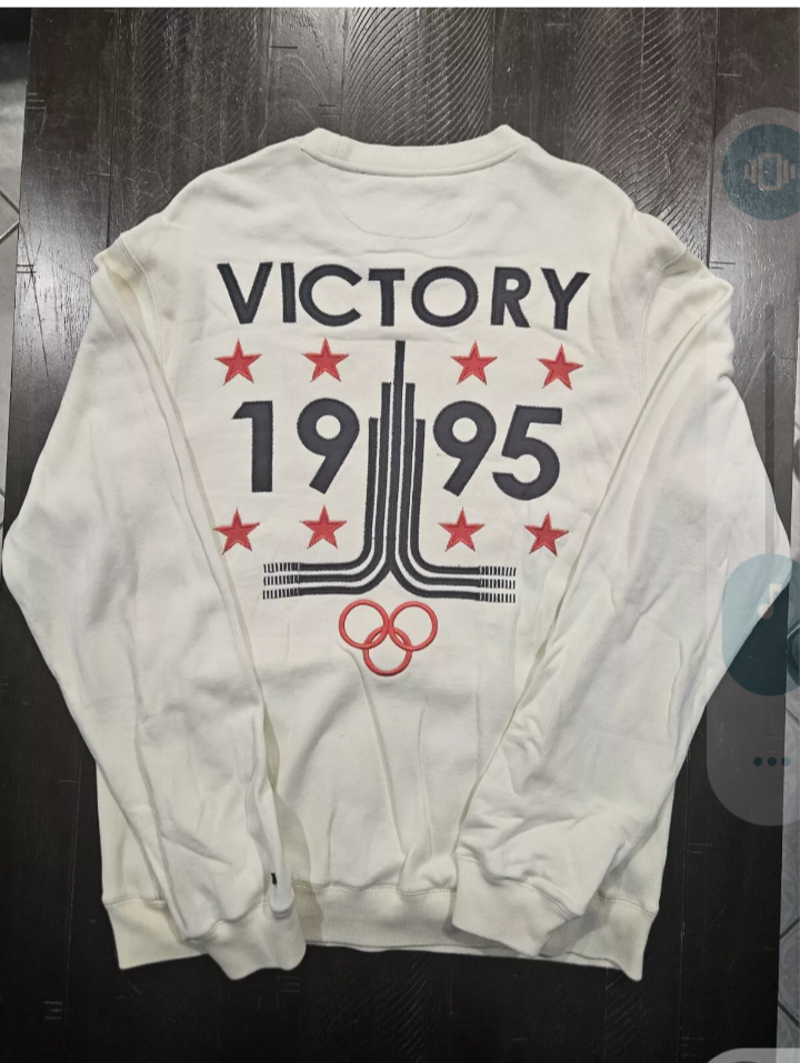 Vintage Rare Victory 1995 White Sweatshirt - Size XL - photo 2