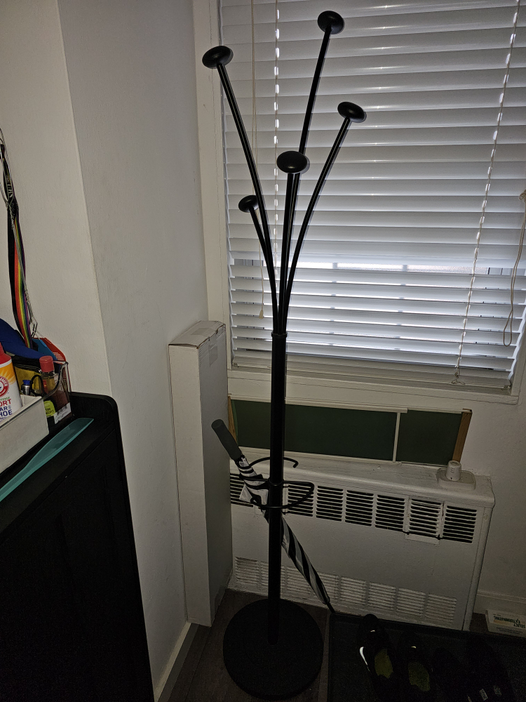 Black Coat Rack Stand