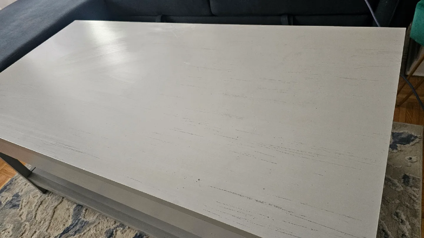 Grey Coffee Table with Shelf image indicator(5)