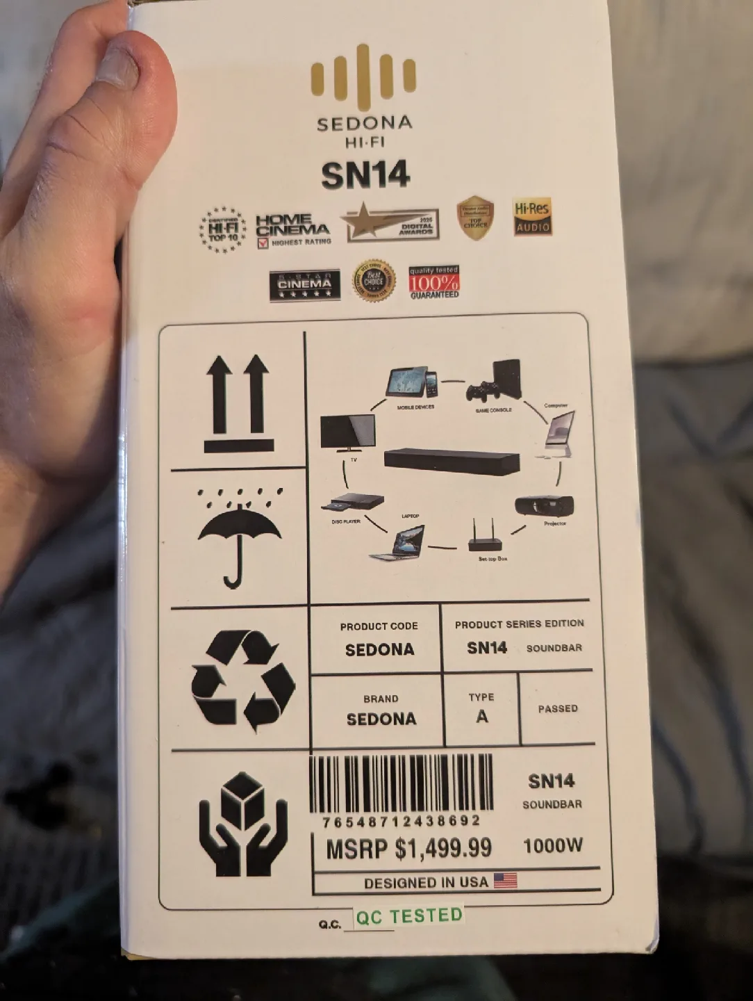 Sedona Hi-Fi SN14 Soundbar - Like New! image indicator(4)