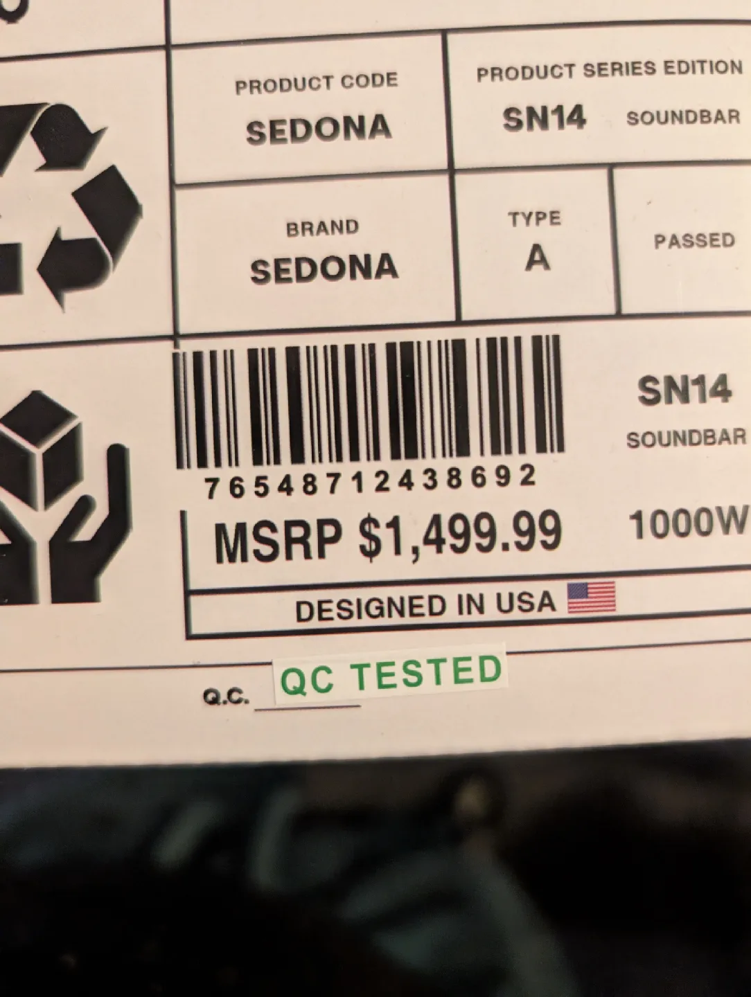 Sedona Hi-Fi SN14 Soundbar - Like New! image indicator(5)