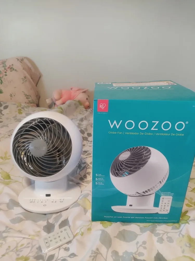 WOOZOO Globe Fan with Remote - Like New! thumbnail