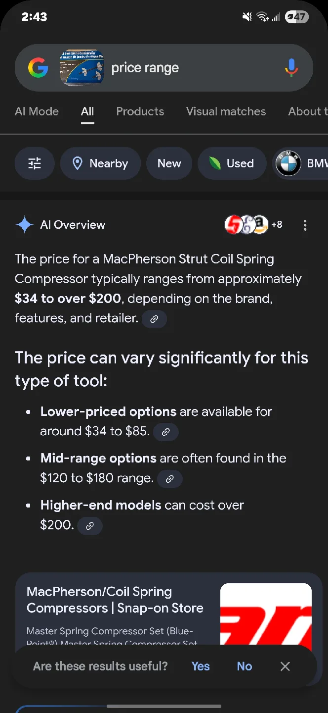 Power Fist MacPherson Strut Coil Spring Compressor image indicator(5)