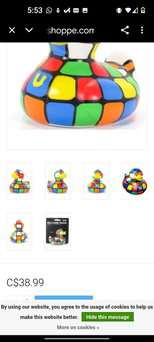 Bud Luxury Duck - 80s Cube Duck image indicator(4)