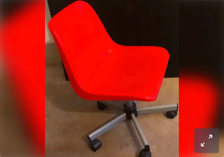 Red Swivel Desk Chair thumbnail