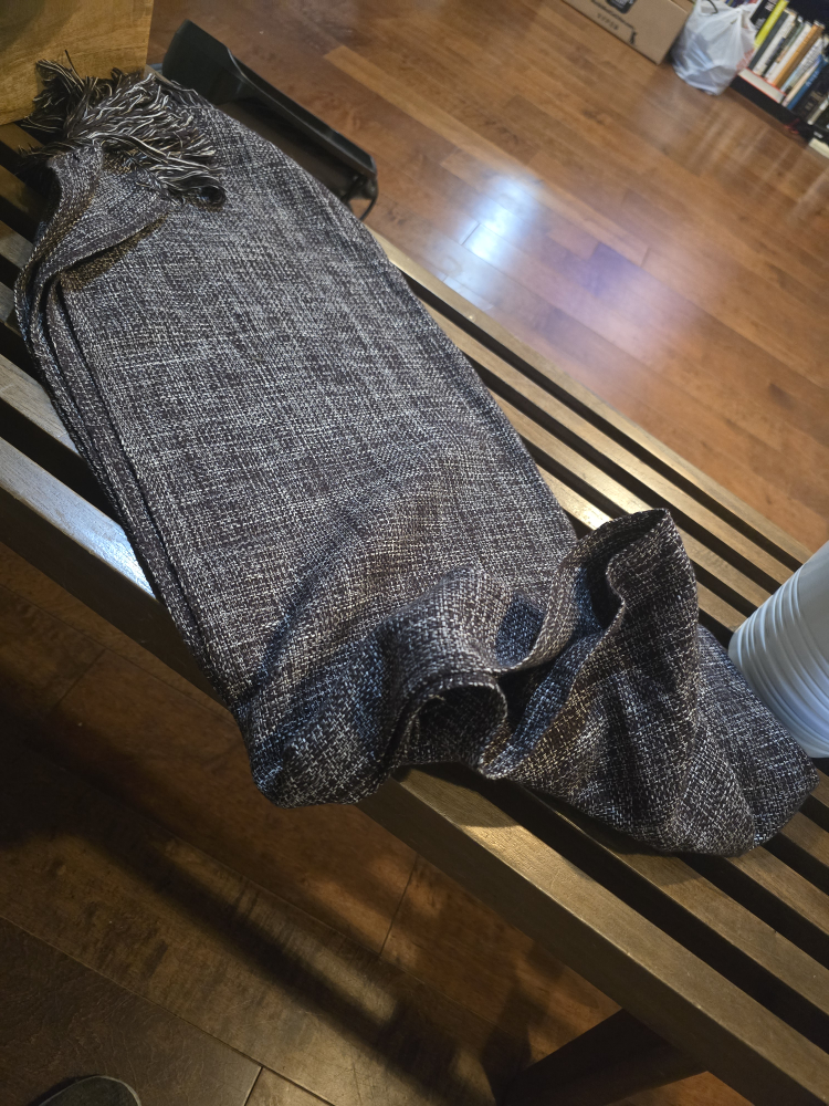 Cozy long scarf - Grey Woven Texture - photo 2
