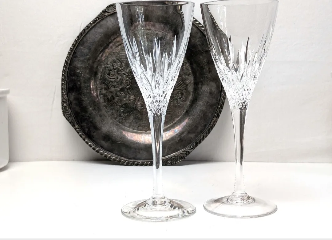 Stuart Crystal Wine Glasses ~ Cut Crystal image indicator(3)