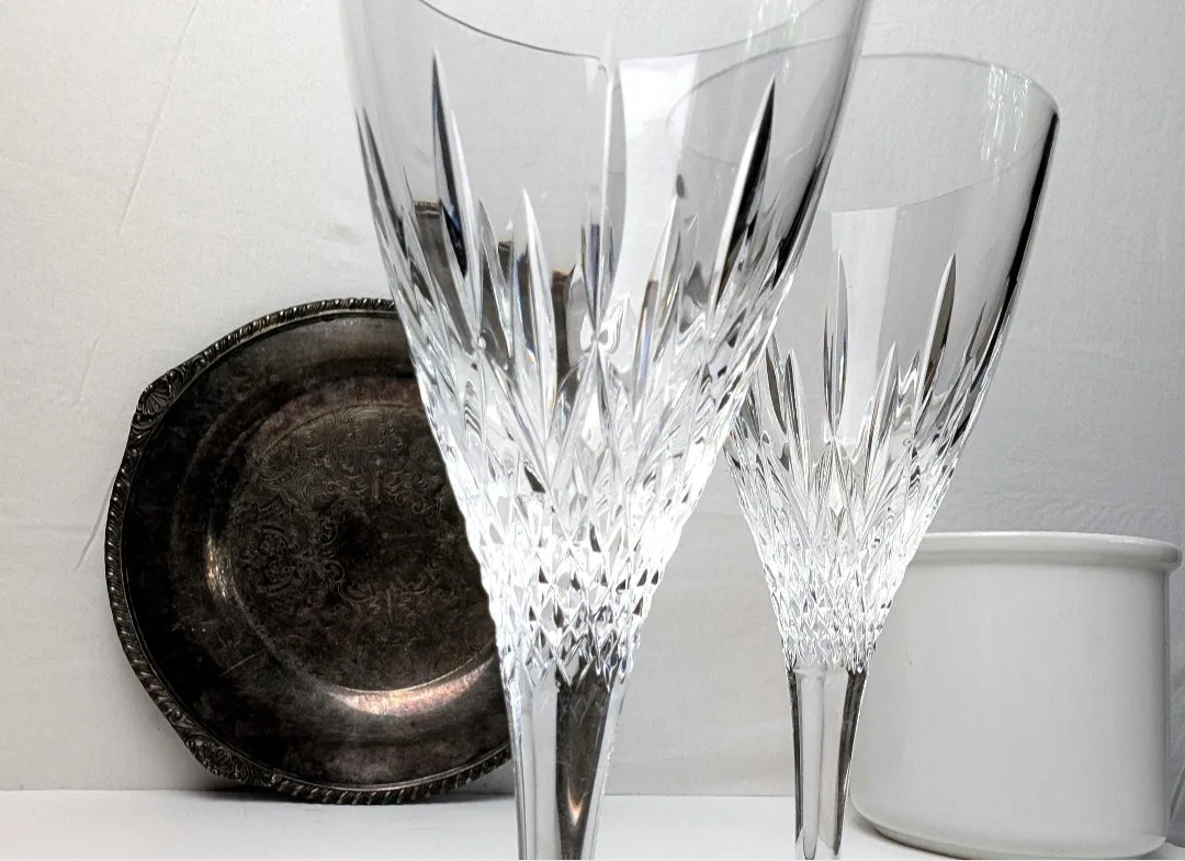 Stuart Crystal Wine Glasses ~ Cut Crystal image indicator(4)