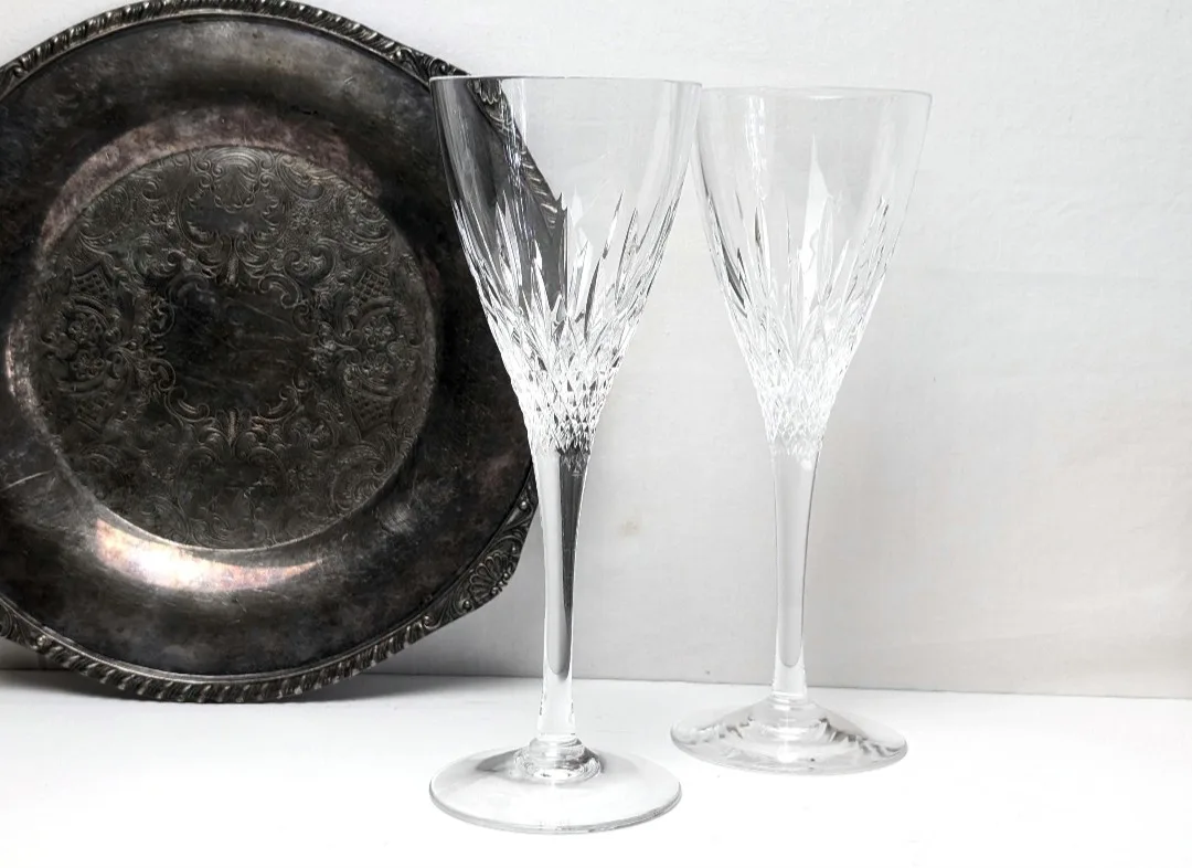 Stuart Crystal Wine Glasses ~ Cut Crystal image indicator(5)