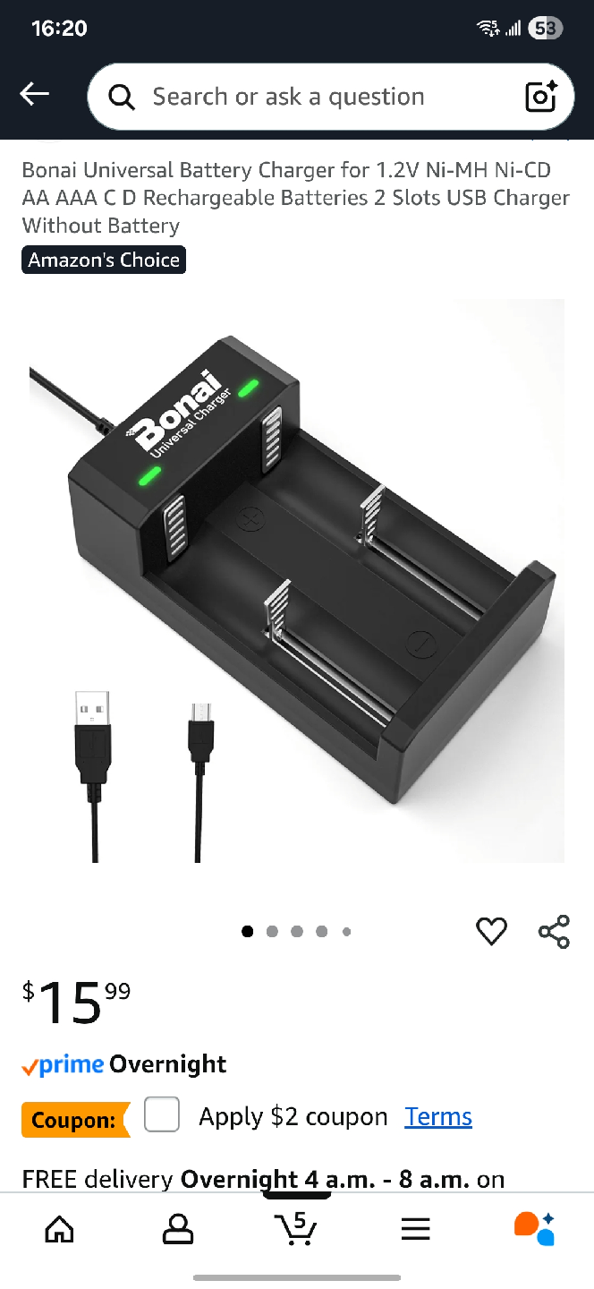 Bonai Universal Battery Charger